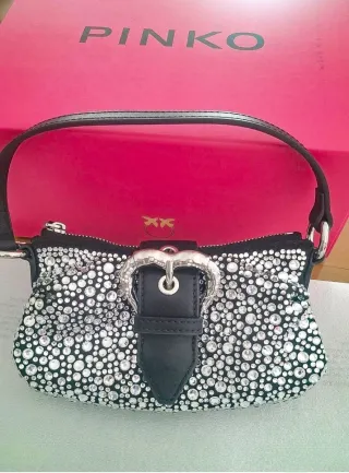 Bolso Pinko Jolene Baby Full Strass