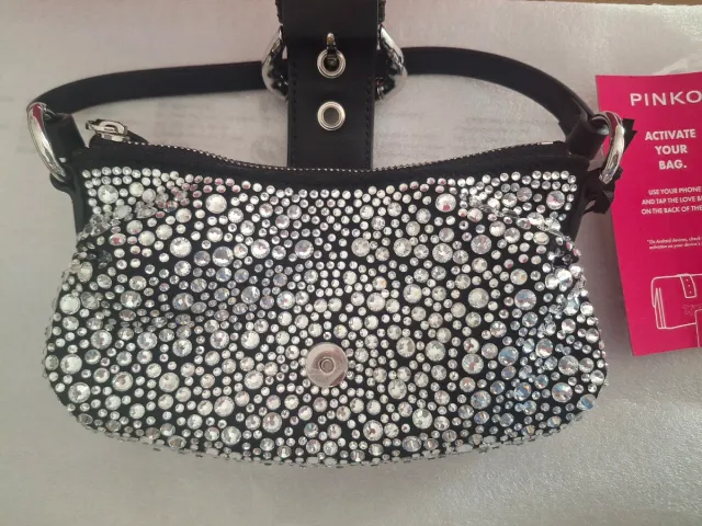 Bolso Pinko Jolene Baby Full Strass