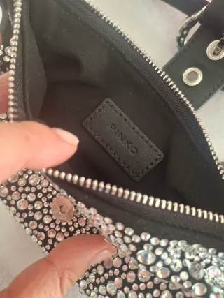Bolso Pinko Jolene Baby Full Strass