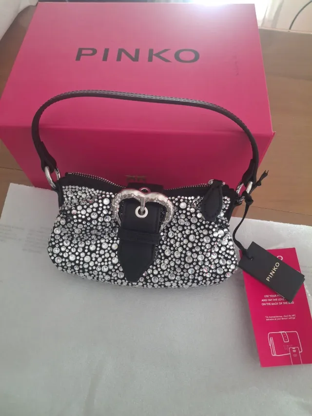 Bolso Pinko Jolene Baby Full Strass
