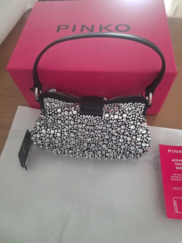 Bolso Pinko Jolene Baby Full Strass