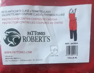 Peto Anticorte Pattones Roberts Talla XL