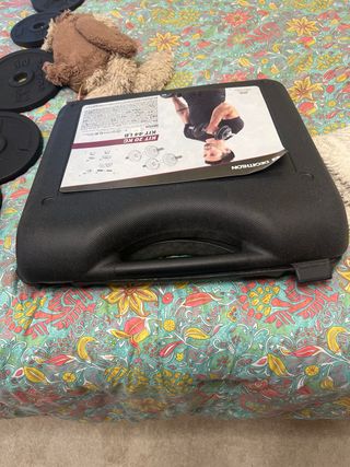 Maletín Pesas DOMYOS 20kg + 6 Discos Extra