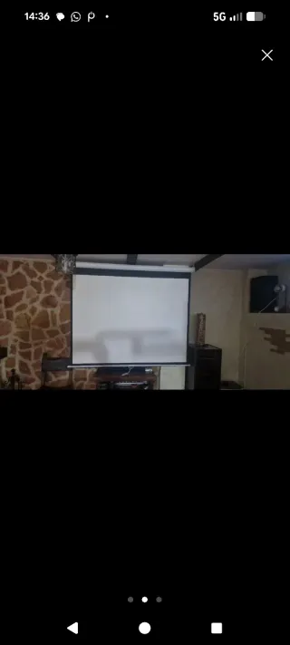Pantalla Proyector como Nueva