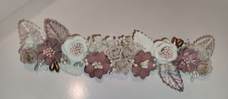 Vestido de Comunión Blanco y Malva