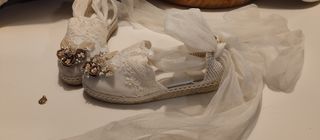 Vestido de Comunión Blanco y Malva