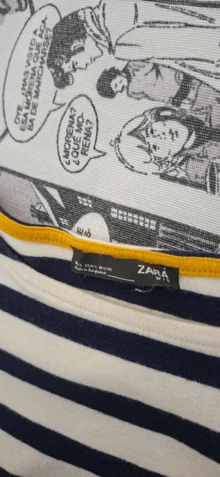 Maglietta donna a righe bianche e nere