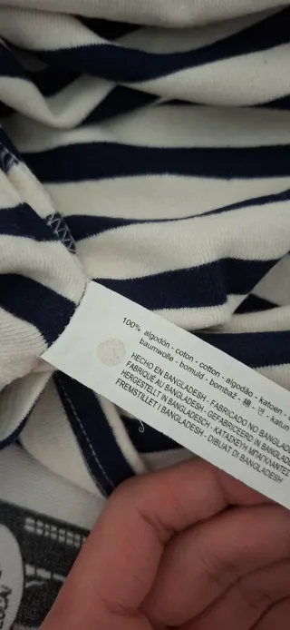 Maglietta donna a righe bianche e nere