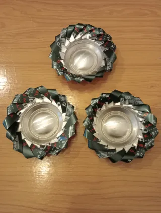 Cenicero hecho de lata de cerveza