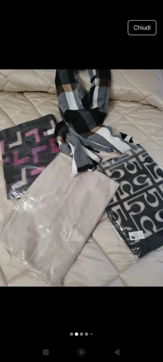 Set 4 sciarpe oversize fantasie diverse