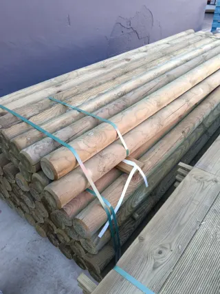 Postes de madera 10x250cm