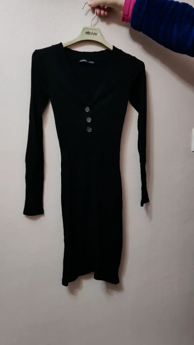 Vestido Pull&Bear Negro Talla S