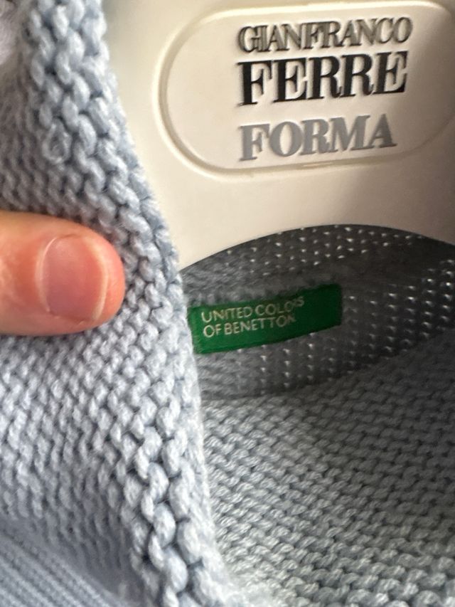 Maglione donna beige/blu