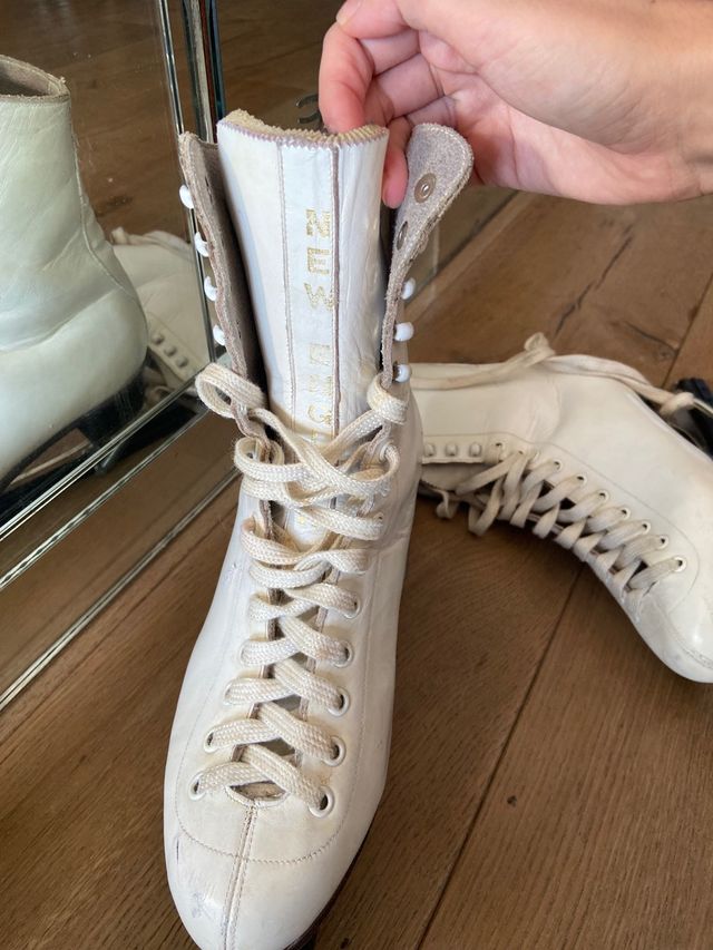 Patines de hielo blancos. Talla 39