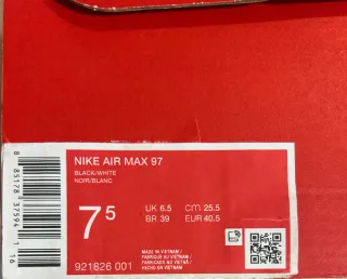 Nike Air Max 97 Zapatillas Negras Talla 42