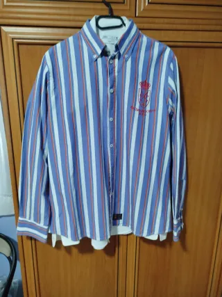 Camisa ZARA Rayas Azules y Rojas