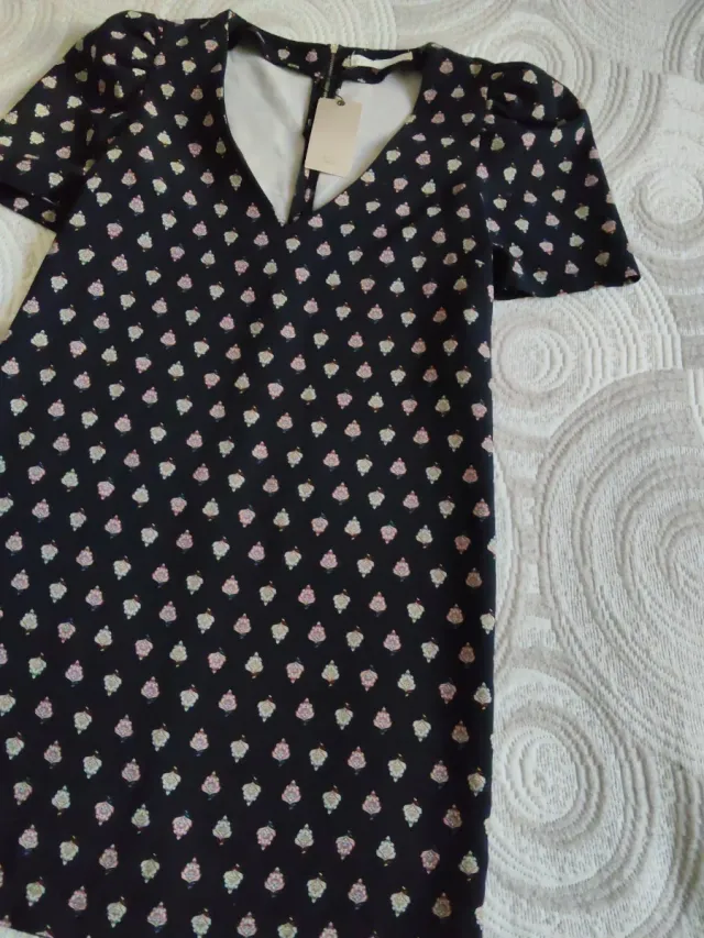 Vestido Sfera estampado negro