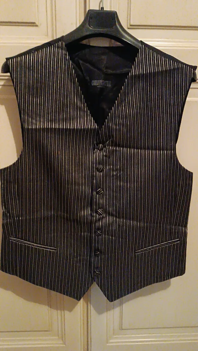 Gilet Uomo Carlo Pignatelli Nero argento