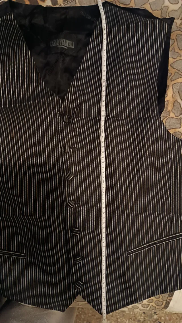 Gilet Uomo Carlo Pignatelli Nero argento