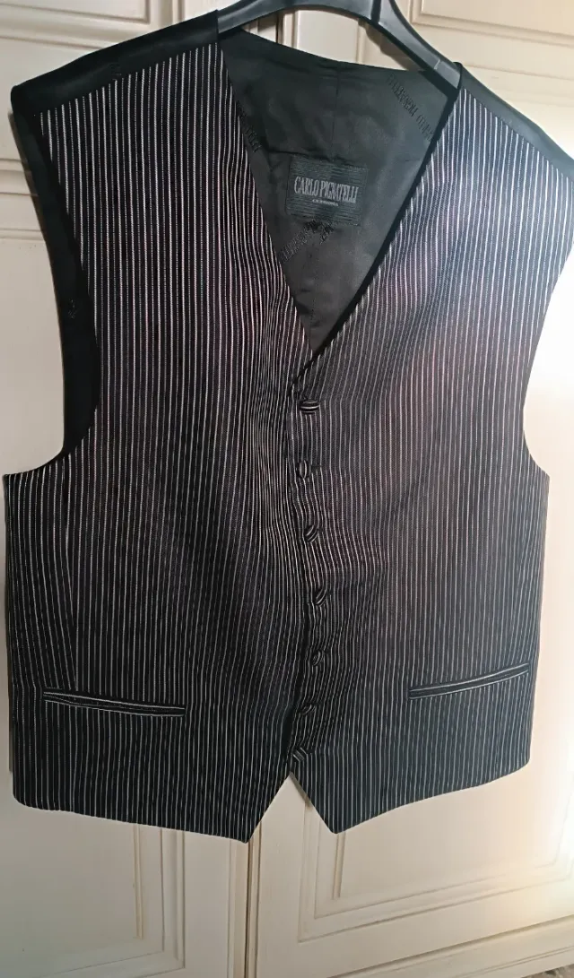Gilet Uomo Carlo Pignatelli Nero argento