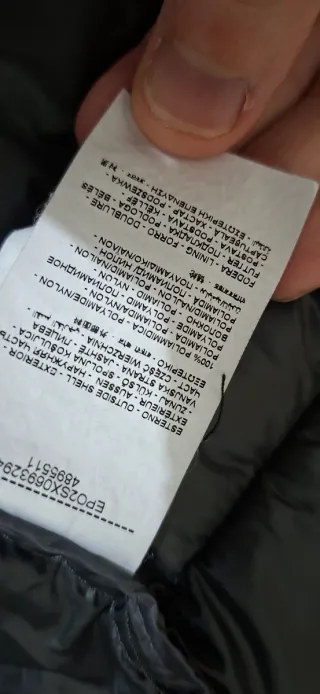 Giubbotto uomo blu/grigio