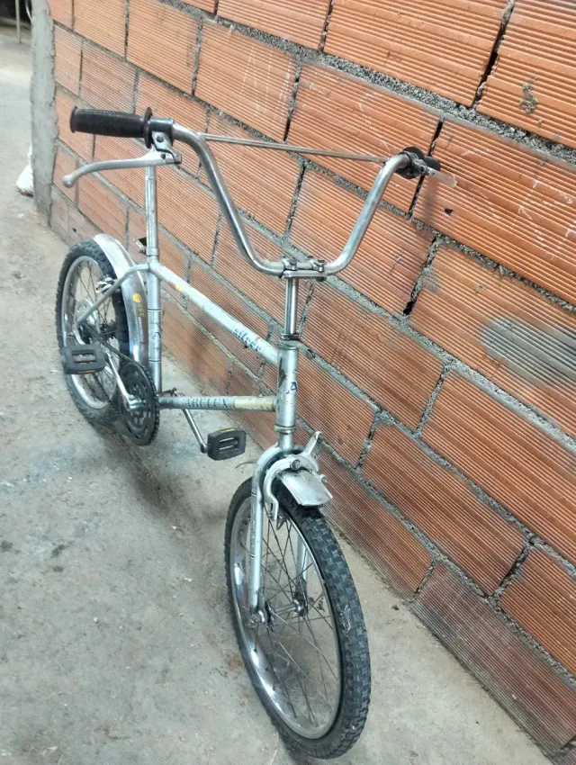 Bicicleta infantil plateada Abelux