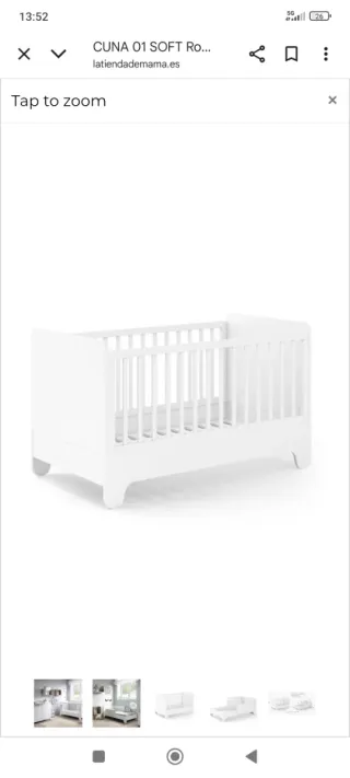 Cuna convertible 140x70cm (urge vender)