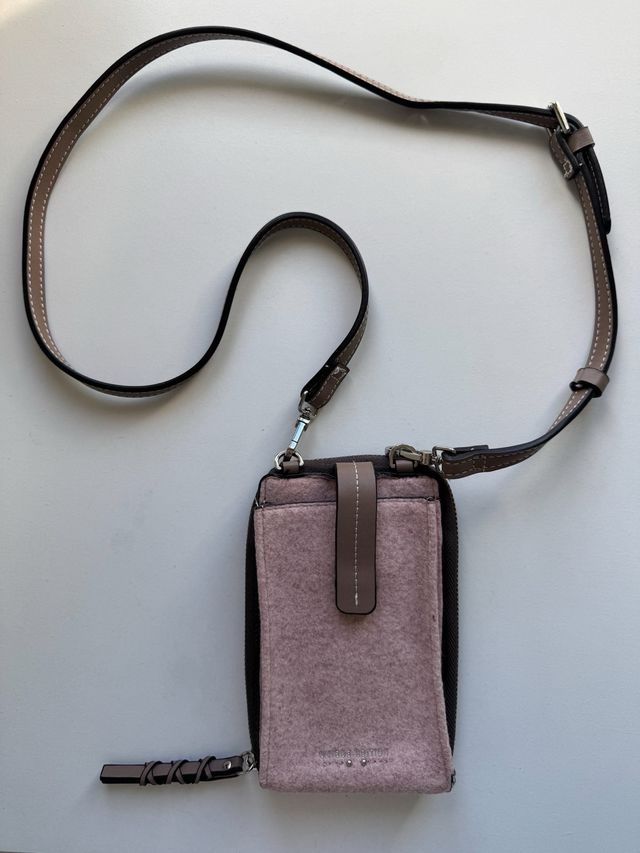 Bolso Parfois rosa palo con correa