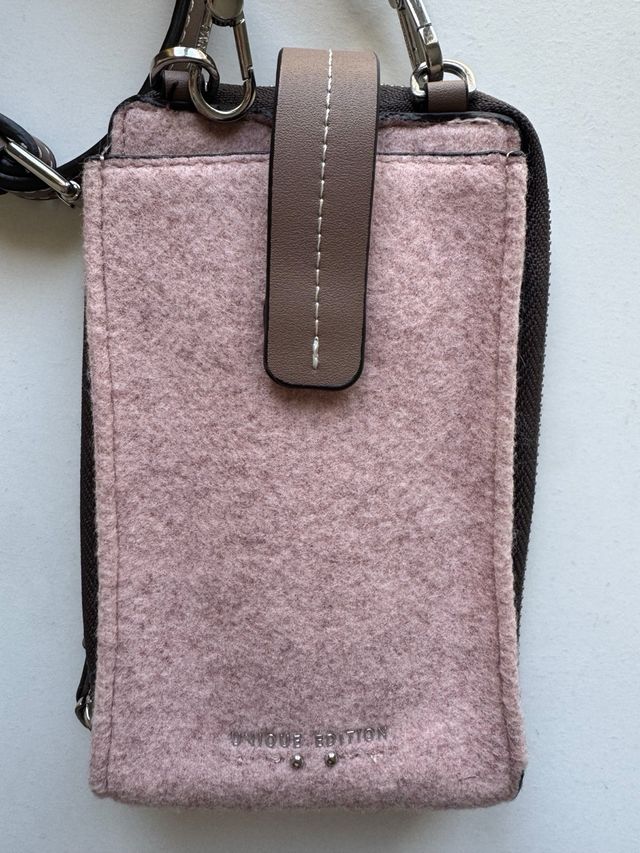Bolso Parfois rosa palo con correa
