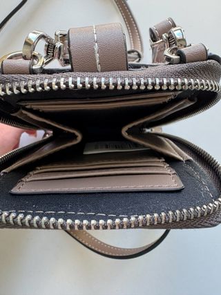 Bolso Parfois rosa palo con correa