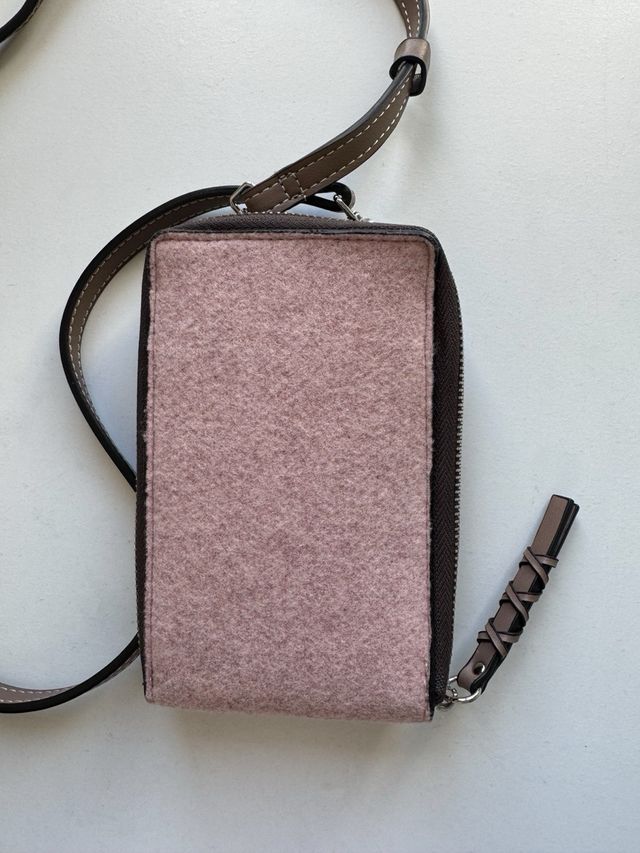 Bolso Parfois rosa palo con correa