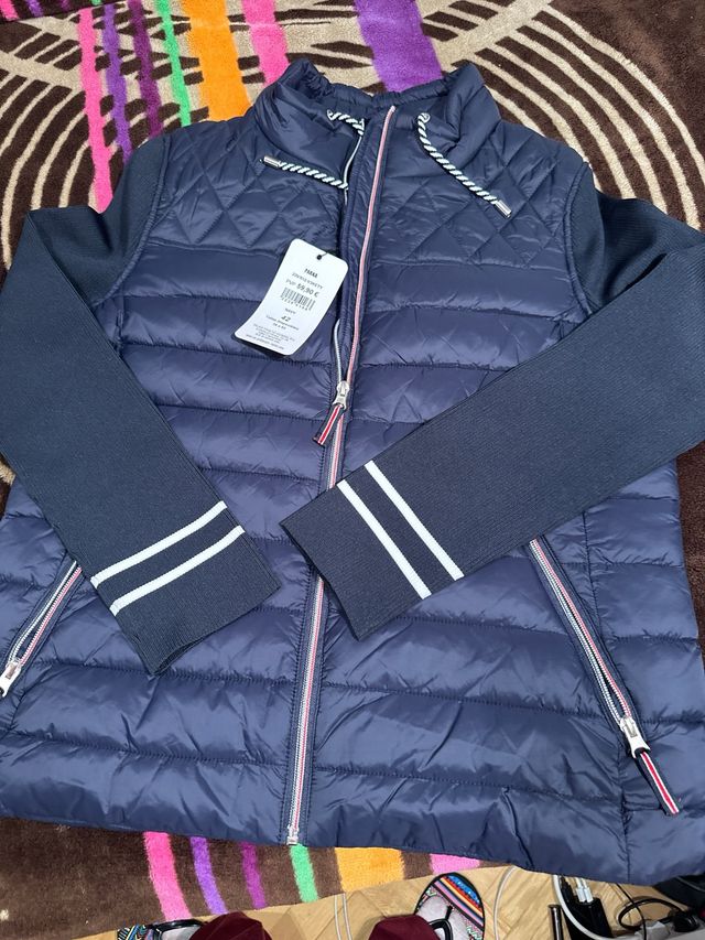 Parka azul mujer talla 42 nueva