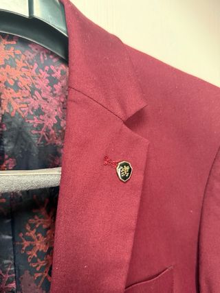 Chaqueta de traje roja