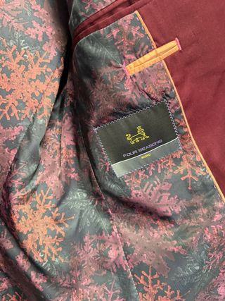 Chaqueta de traje roja