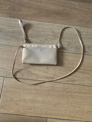 Naj Oleari borsetta tracolla beige e oro