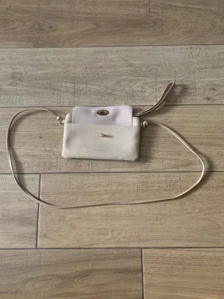 Naj Oleari borsetta tracolla beige e oro