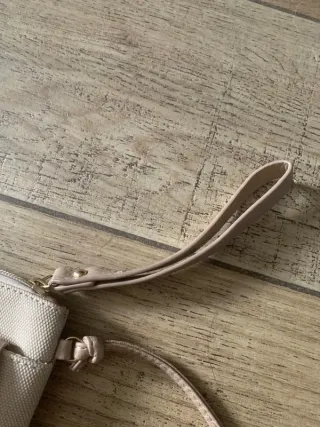 Naj Oleari borsetta tracolla beige e oro