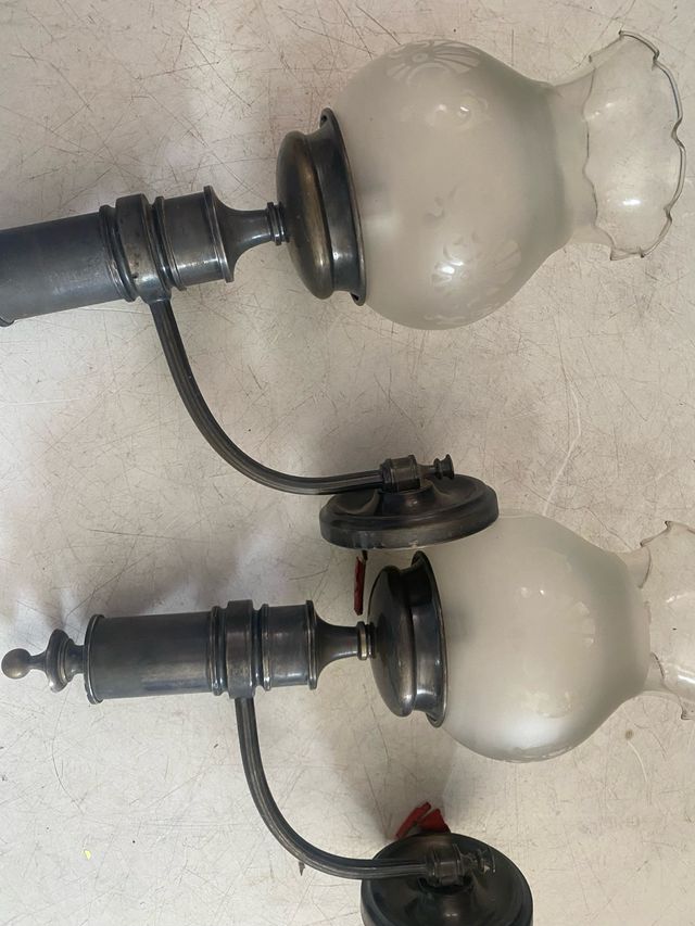 2 Apliques de pared antiguos