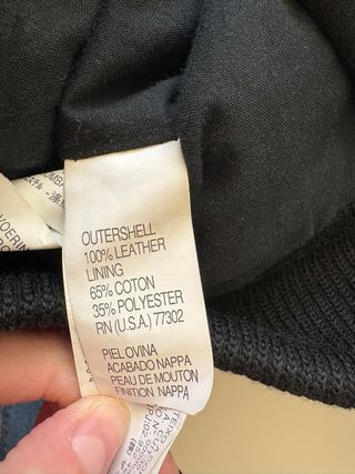 Cazadora cuero negra Zara de hombre - talla M