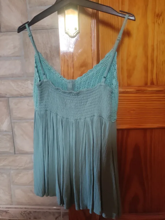 Camiseta verde crochet