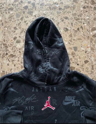 Sudadera Jordan Air Nike Negra Gris