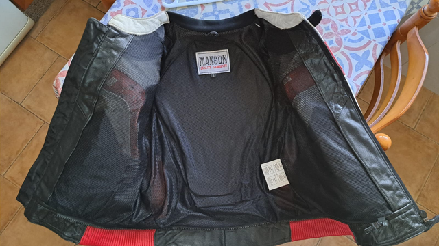 Chaqueta Moto Cuero MAKSON Talla L