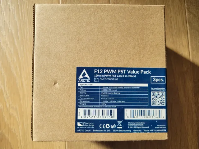 Lote 3 ventiladores Arctic PWM PST