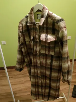 Abrigo Gold&Silver cuadros talla M