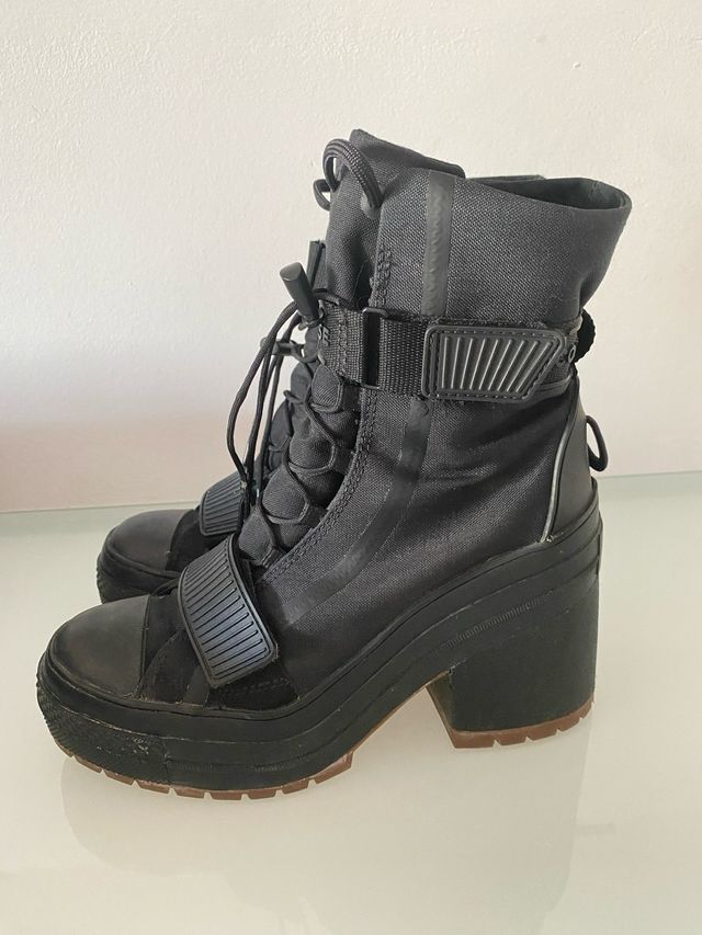 Botas Converse Tacón Negro super cómodas