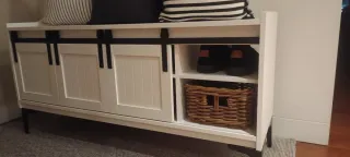 Banco zapatero puertas corredizas