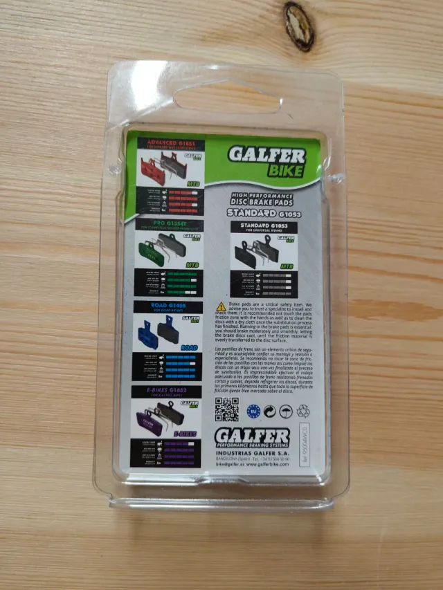 Pastillas Freno Galfer para Shimano XT