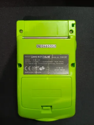Game Boy Color Verde con batteria ricaricabile