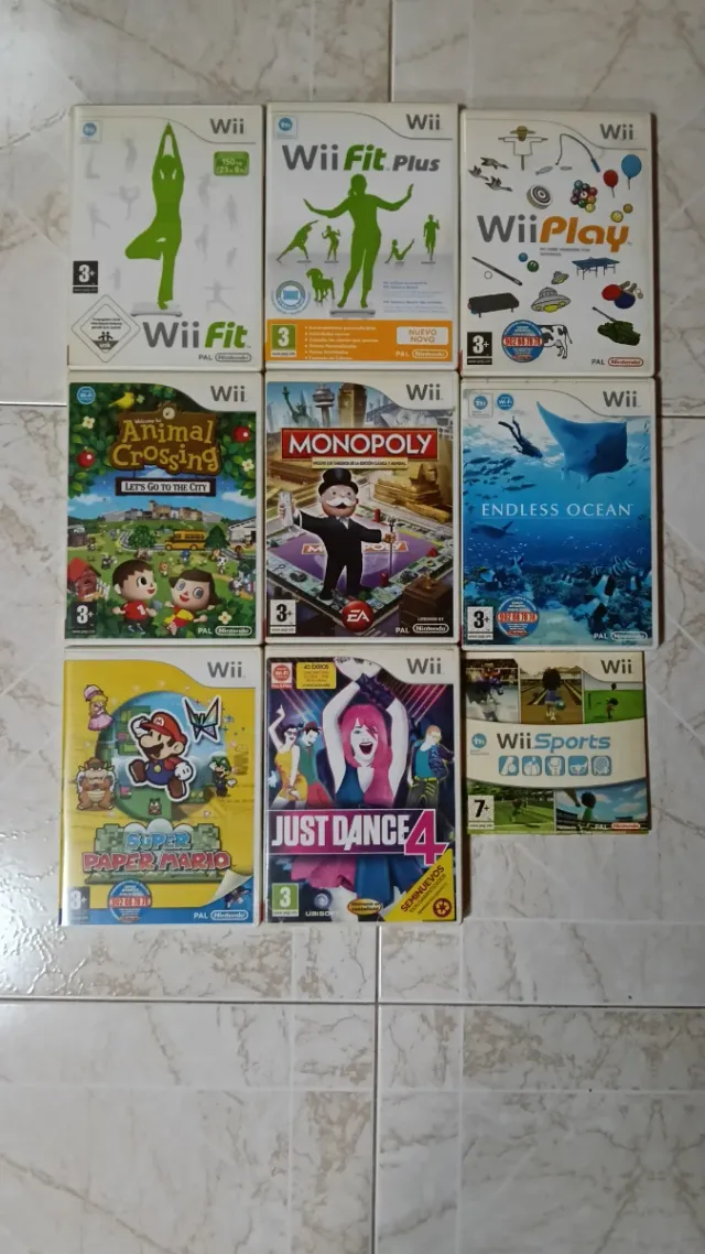 Lote Consola Nintendo Wii + Juegos