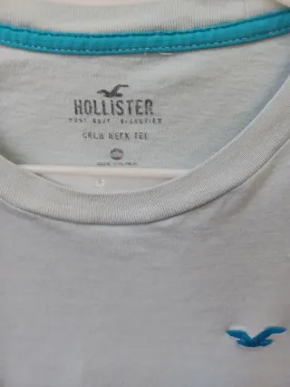 Camiseta Hollister Azul Talla S